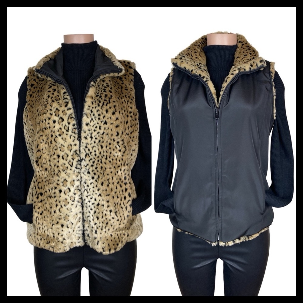 LUXURY BOUTIQUE Reversible Faux Fur Vest